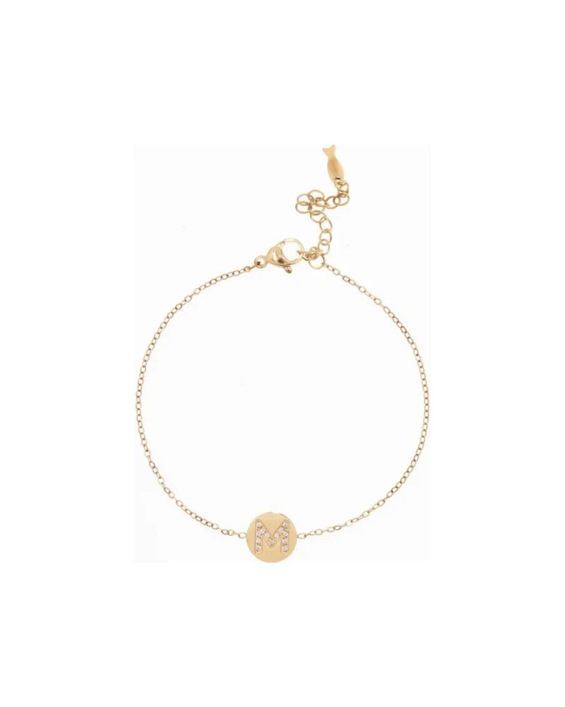 Pulsera con Medalla Dorado