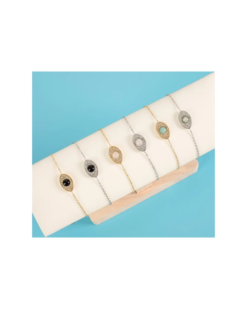 Set de Pulseras con Dijes Dorado