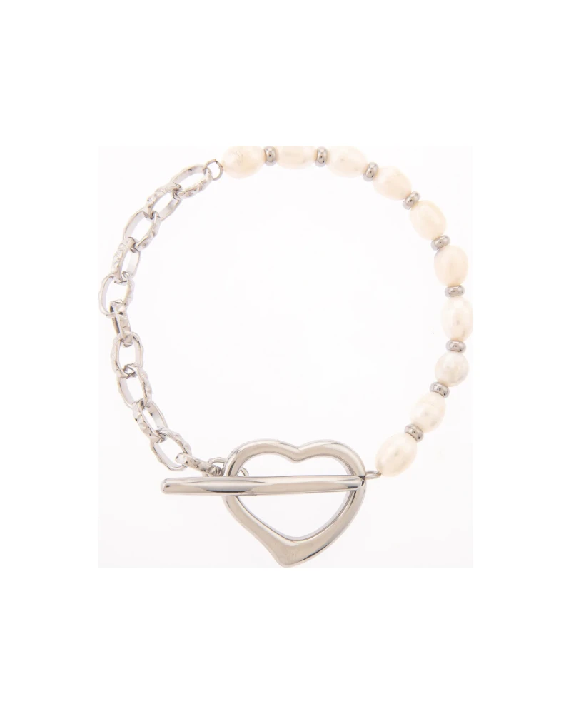 Collar Perlas con Broche Plata