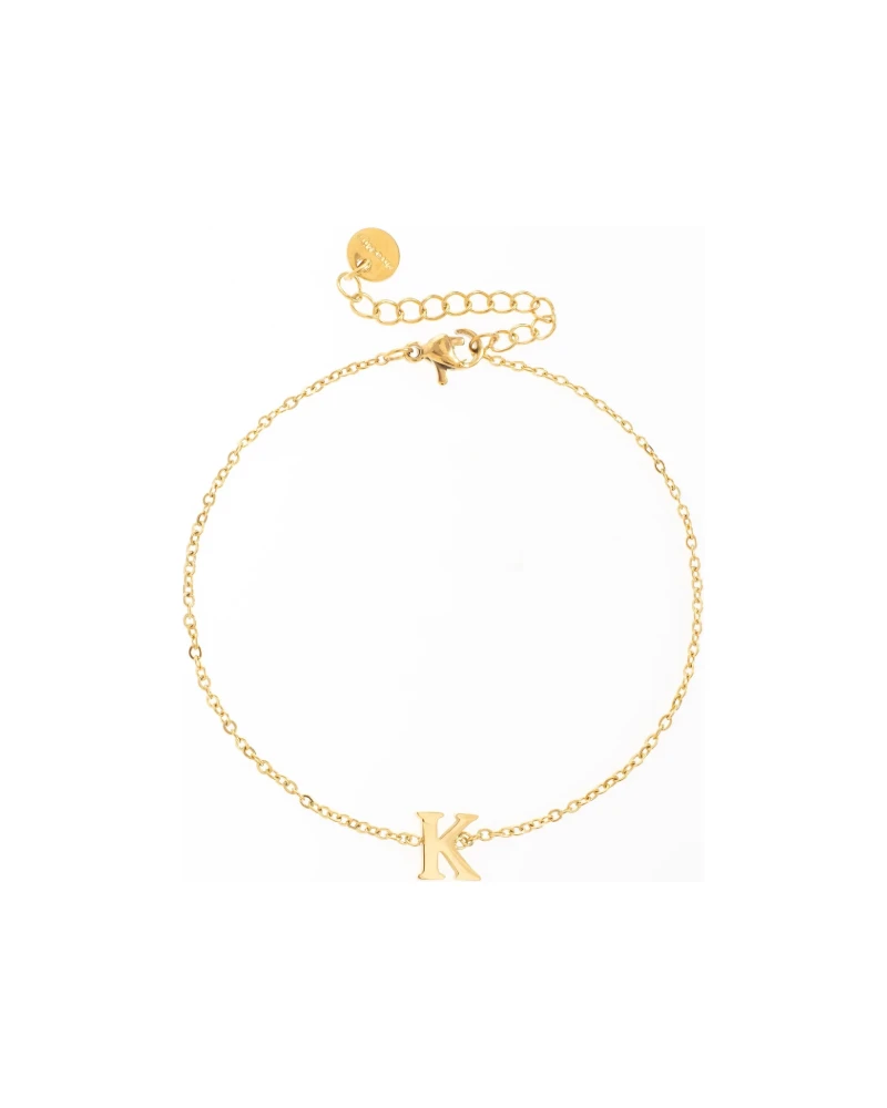 Pulsera Minimalista con Dije Dorado