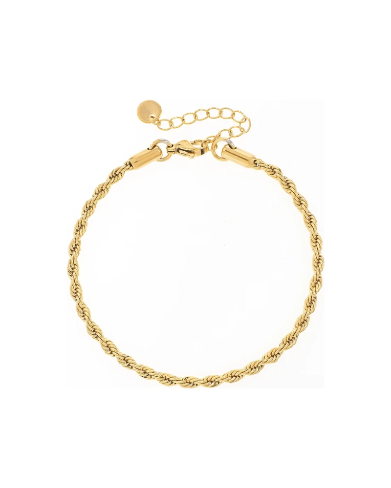 Pulsera Cuentas Doradas Dorado