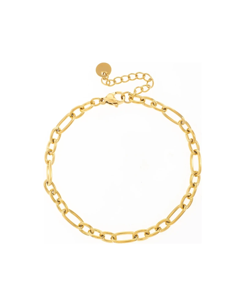 Pulsera Cadena Gruesa Dorado