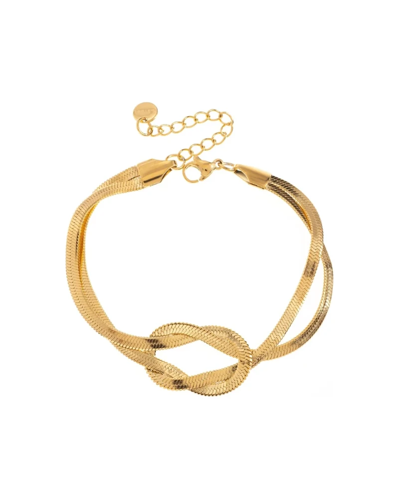 Pulsera Corazón Dorado