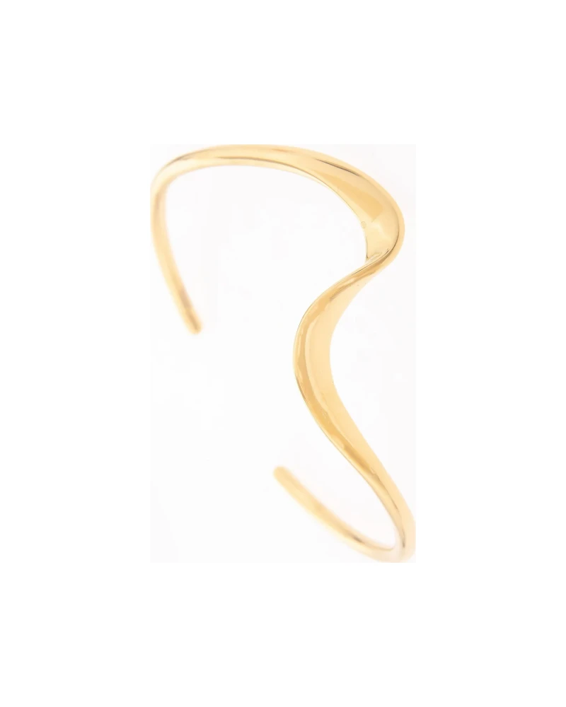 Brazalete Onda Dorado